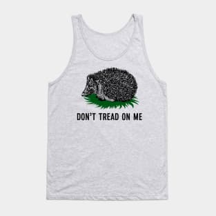 Don't Tread On Me Flag Hedgehog Tank Top